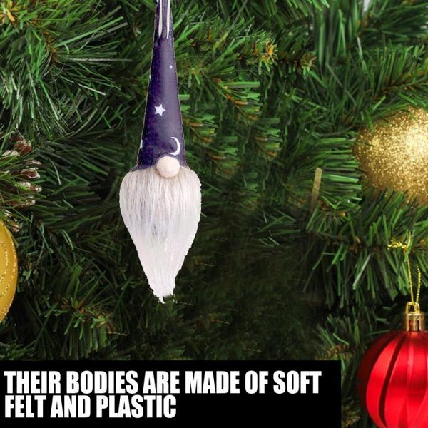 

party decoration plush doll luminous faceless dwarf elf props home festival xmas tree decor hanging ornaments halloween