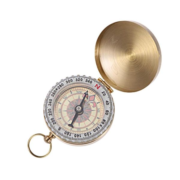 

pure pocket watch style vintage designed clamshell compass(golden)