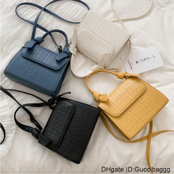 

cross body bag fashionable shoulder tote package korean style handbag all-match crocodile patternsmall square crossbody bag