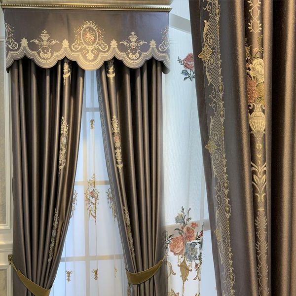 

curtain & drapes american light luxury atmosphere high-precision blackout modern minimalist curtains for living dining room bedroom