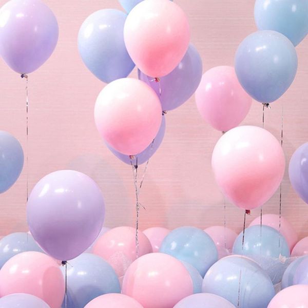 

party decoration 100pcs balloon retro single layer macaron color latex birthday wedding graduation anniversary decorations
