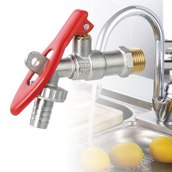 

bathroom sink faucets 1/2'' brass thread water tap lockable washing machine faucet replacement flow control tank pipe connector