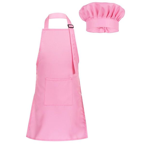 

aprons chirdren kids adjustable apron and chef hat for boys girls kitchen cooking baking painting craft front pocket bib