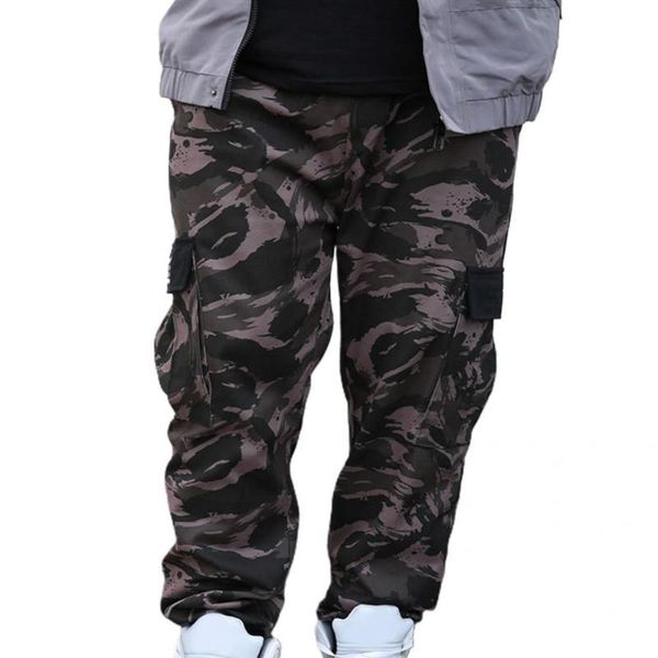 

men's pants cargo sweatpants male trousers hip-hop letter great camouflage, Black