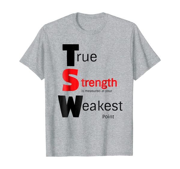 

true strength graphic quote tshirt, whositu brand, White;black