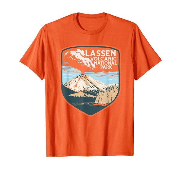 

Lassen Volcanic National Park Retro Volcano Graphic T-Shirt, Mainly pictures