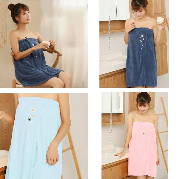 

towel for adults quick drying woman shower home textile bath bathrobe sauna skirt
