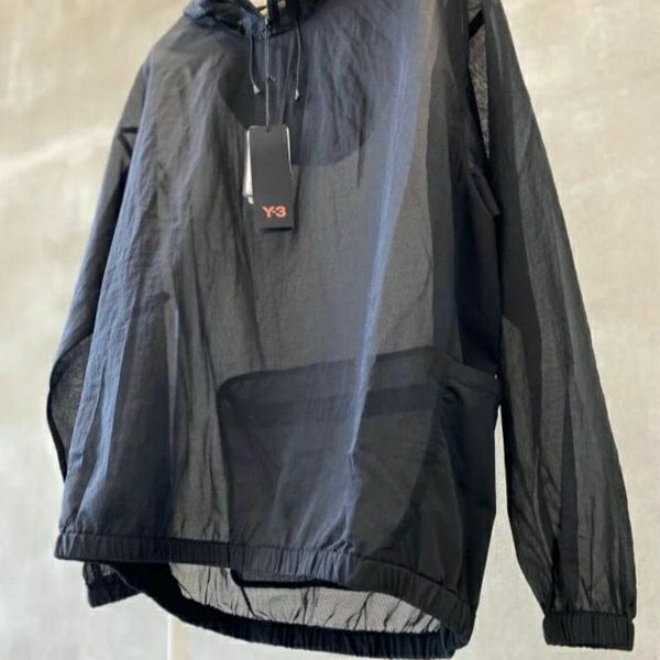 

men's and women's hoodie summer light and thin hooded sun protection suit printing y-3, Black