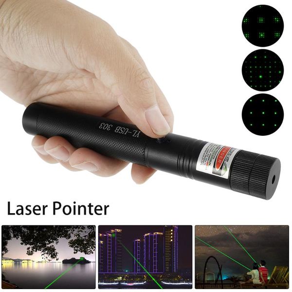 

flashlights torches green 532nm pointer usb rechargeable effect heads meter tactical