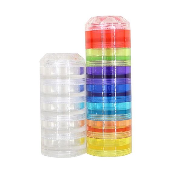 

nail glitter 12 layer plastic empty storage box art accessories tools stones display case strass beads deco contaniers, Silver;gold