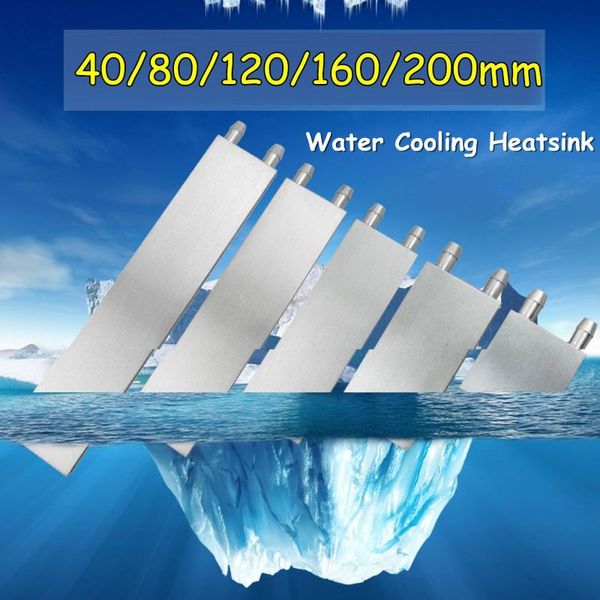 

fans & coolings silver aluminum water cooling block heat sink system for pc lapcpu liquid heatsink plate radiator