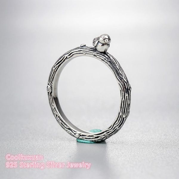 

cluster rings 2021 spring original 100% 925 sterling silver bird ring compatible with european jewelry, Golden;silver