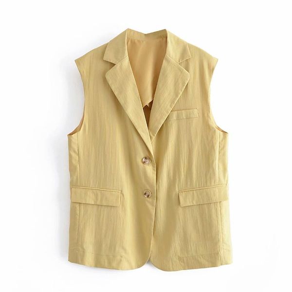 

women's vests vintage jacket sleeveless women notched gilet vest casual streetwear woman waistcoat veste femme, Black;white