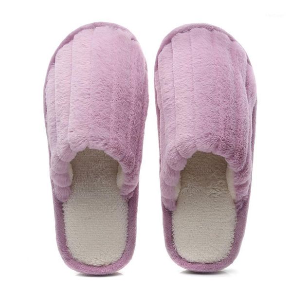 

slippers women's shoes solid color anti-slip slip home indoor warm flat non-slip floor house, Black