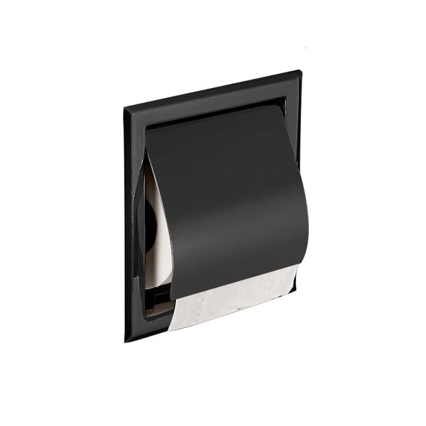

2021 new 304 stainless steel on the hidden embedded wall shower holder hygienic roll l construction double paper support 0wds