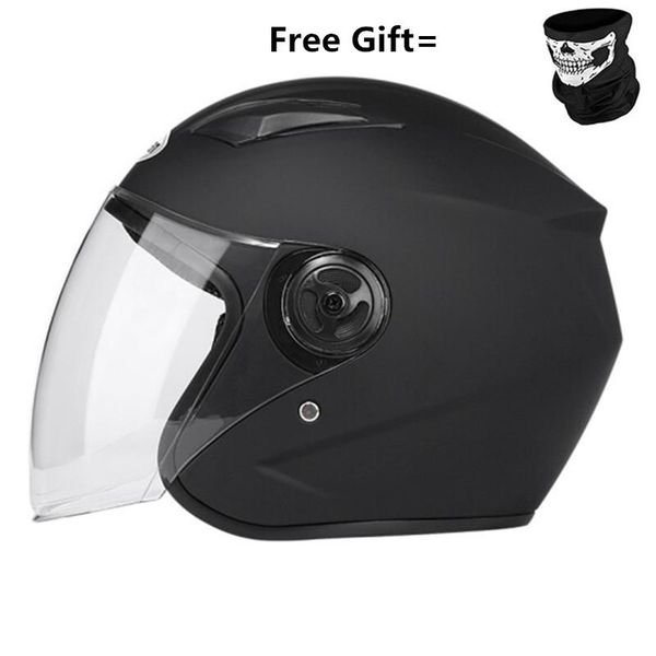 

motorcycle helmets electric bicycle helmet open face men women summer scooter motorbike moto bike matte black