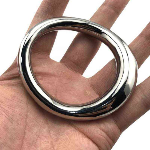 Nxy cockrings aço inoxidável metal galo anel escroto pênis peso brinquedos sexuais para homens Dick Bdsm mens adulto brinquedos. 1123.