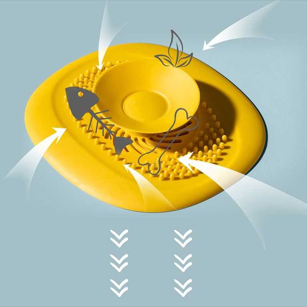 

bath accessory set sink silicone drain strainer hair catcher rubber shower bathtub floor filter water ser bathroom kitchen deodorant plu