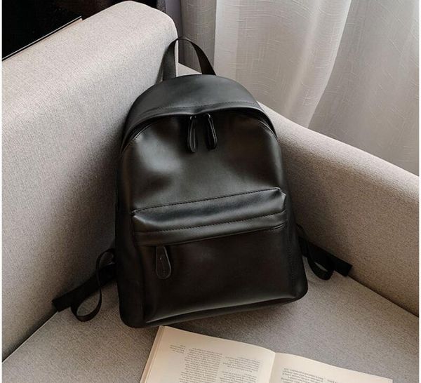 

backpack 2021 casual pu backpacks bags students girls young lady travel bag