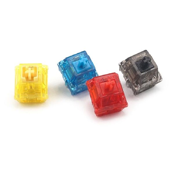 

gateron ink customized switch 5pin smd rgb semi-permeable shaft plating black red yellow blue mechanical keyboard switch