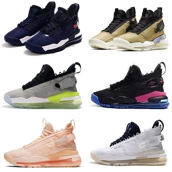 

goodjob 2019 new arrival proto jumpman shoes for men gym red neon gradient pure platinum purple and royal gold and black sneakers size 40-46