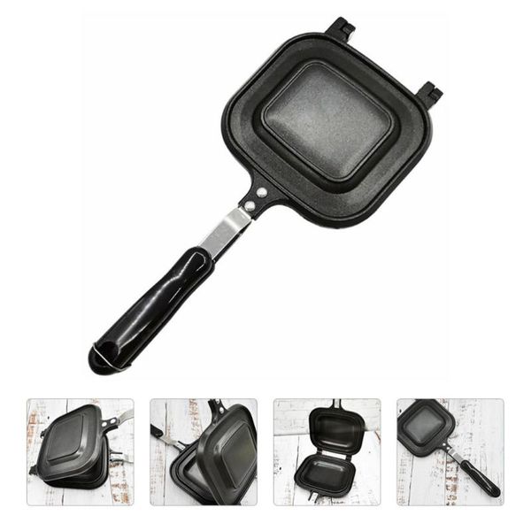 

pans durable sandwich bread mold home gas non-stick frying pan toast
