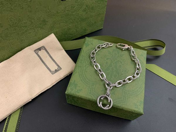 

gu home luxury designer letter double g chain bracelets trend new fashion mens and womens universal couple gift european american versatile, Golden;silver