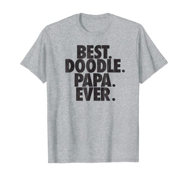 

mens goldendoodle dad t-shirt - doodle papa ever gift, White;black