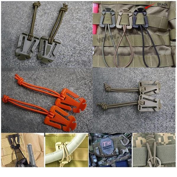 

1pcs outdoor elastic rope webbing buckle/ribbon fixed clip camping tool itw webdom web dominator molle backpack c jllcsw