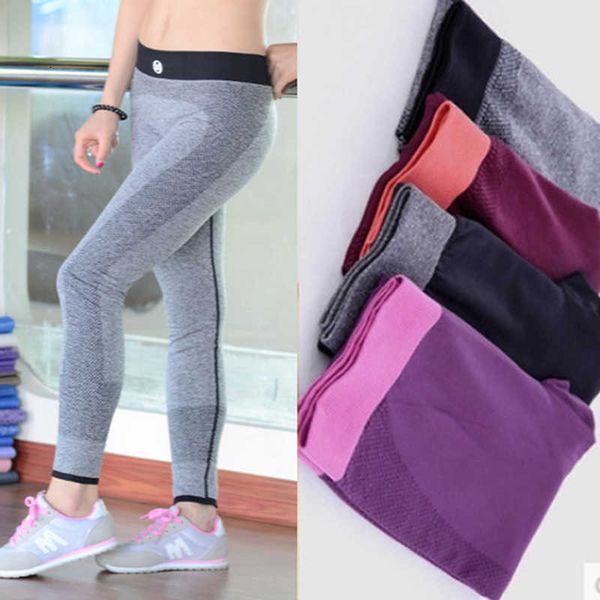 

2019 spring-herfst slim fit fitness high waist elastic women sport leggings workout legging broek leotardossale, Black