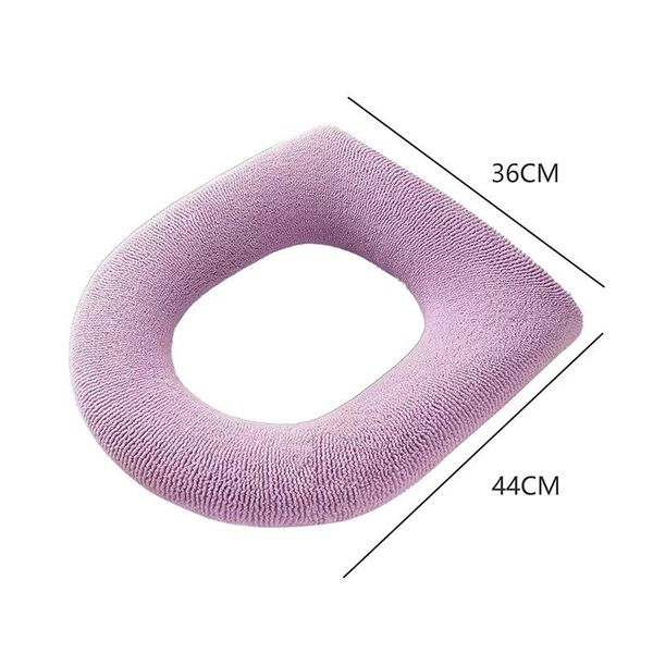 

toilet seat covers winter warm for cover closestool mat washable bathroom accessories knitting soft o-shape pad bidet