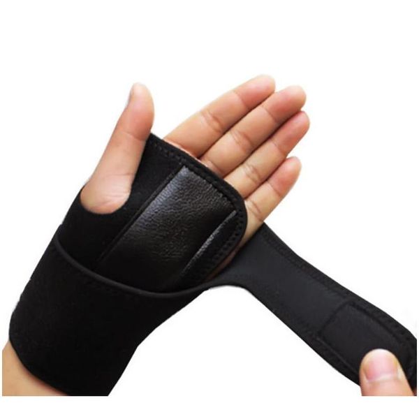 

wrist brace support carpal tunnel hand splint steel bone removable adjustable wristband steel wrist brace support a jllzaj, Black;red