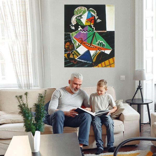 

pablo picasso maya with boat home decoration handcrafts /hd print oil painting on canvas wall art canvas picture 210225