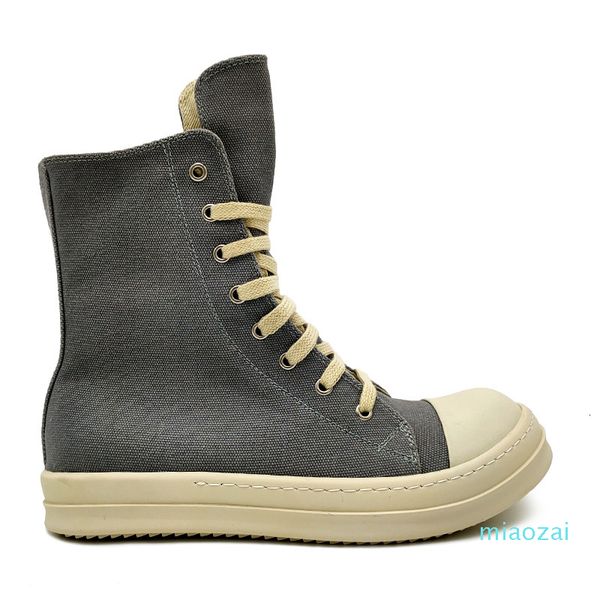 

rick black shoes dress thick bottom increase dark owens mens canvas casual short boots female board retro dissol shoe xs33