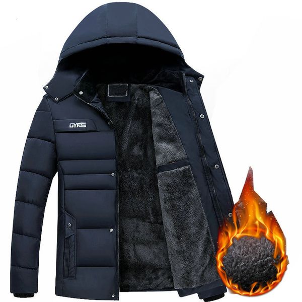 

2021 new rough parka men with fleece hood winter military cargo jacket men's jackets streetwear dropshipping coat 48rt, Black