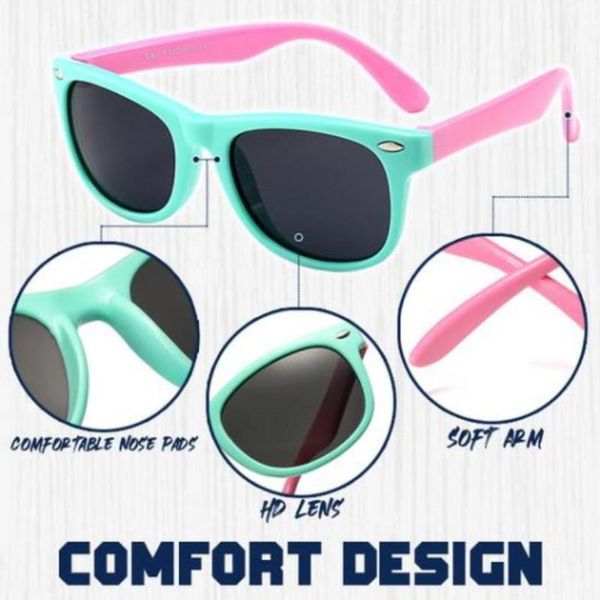 

hair accessories children's sunglasses memory silicone fashion anti-uv eye protection anti-step plastic frame teenager outdoor activiti, Slivery;white