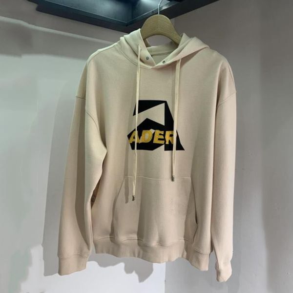 

2021 new hoodie men women ader error seam stickers mask back z-stitch embroidery adererror sweatshirts h4hf, Black