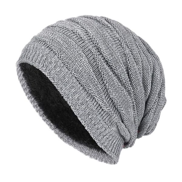 

outdoor hats winter knitted solid cool beanie keep warm bonnet casual cap for cycling skiing climbing, Black;white