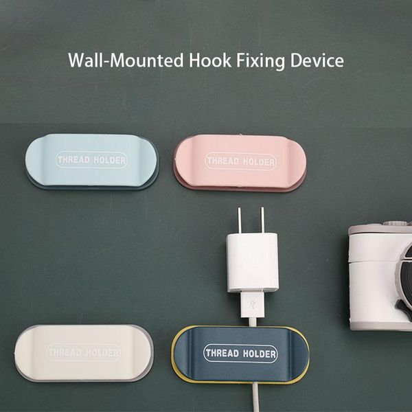 

hooks & rails punch-sticky hook cable organizer creative plug holder non-marking