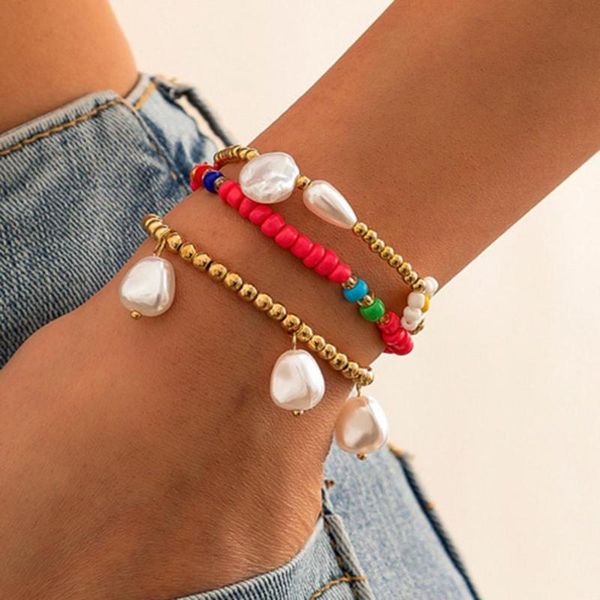 

bangle non-drop exquisite stylish beaded bracelet for gifts, Black