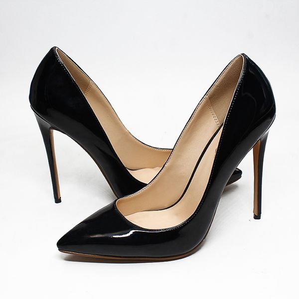 

factory_footwear most fashionable women's sho, high-heeled 8,10,12cm height can be high-end customized red bottom, step on the dead pat