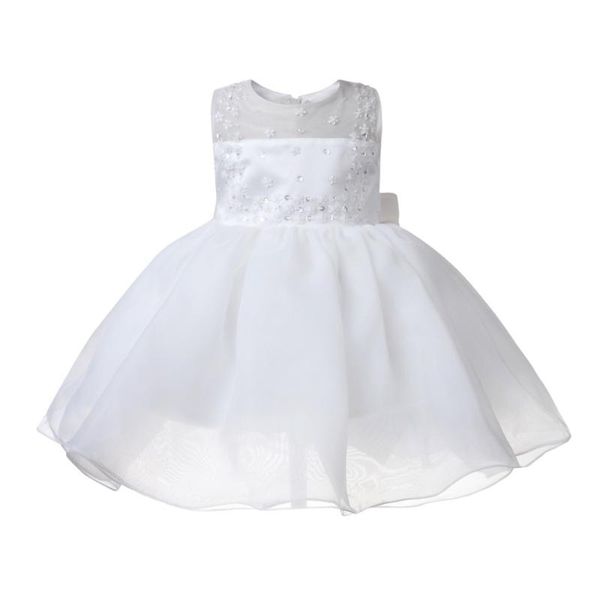 

girl's dresses baby girl baptism beaded white tulle toddler christening gown infant party wedding dress for little 1 birthday, Red;yellow