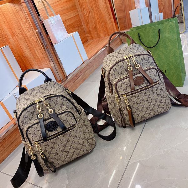 

luxury designer bags ladies handbag brand letter printed leather backpack style with original dust bag 009