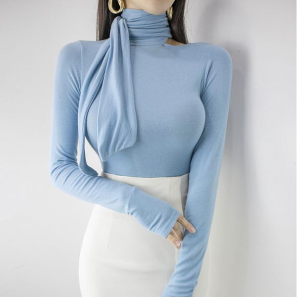 

2021 new spring t shirt women elasticity t-shirt style tee woman clothes slim tshirt female ny long sleeve bqrq, White