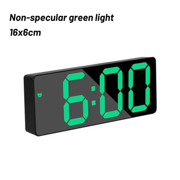 

other clocks & accessories led digital alarm clock night light display mirror lamp usb charging room temperature