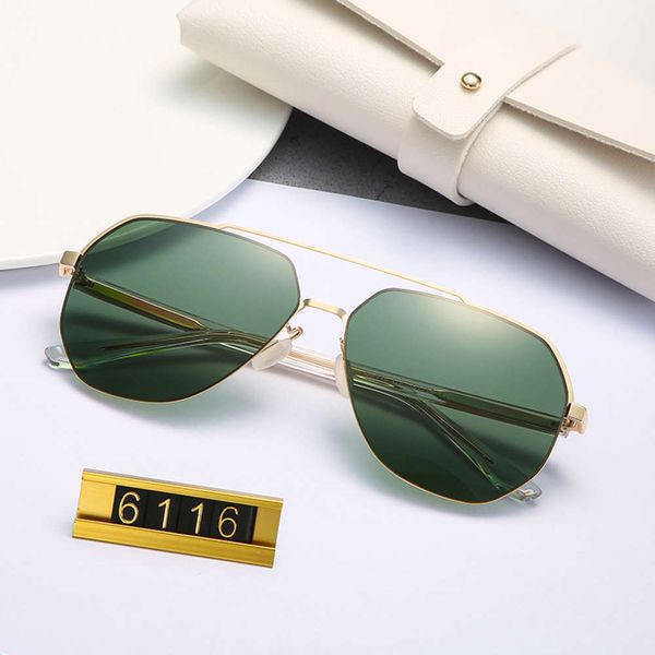 

2020 new net red same nylon polarized sunglasses men's 6116 polygon sunglasses trendy male driver driving, White;black