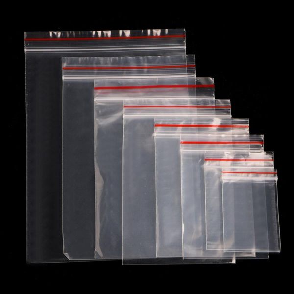 

gift wrap 8 sizes clear grip self press seal resealable plastic bags 100pcs