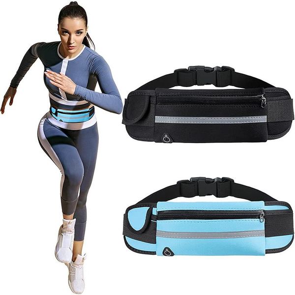 

outdoor bags running pockets men and women waterproof multi-function fitness water bottle bag riding mobile phone