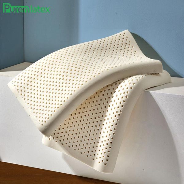 

pillow purenlatex 60x35 pure natural latex remedial low contour protect vertebrae health care orthopedic