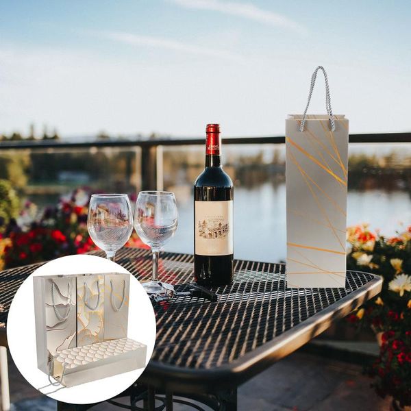 

gift wrap 12 pcs exquisite red bags handy portable decorative champagne